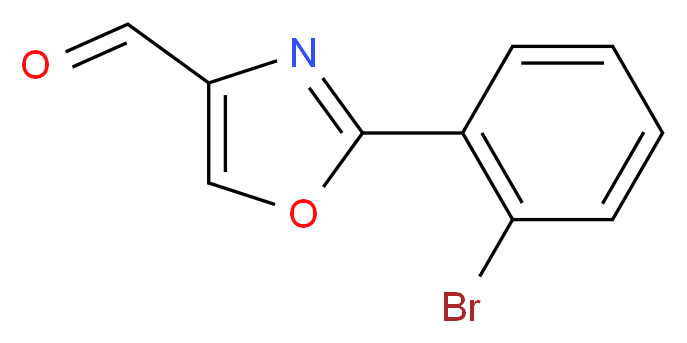 2-(2-bromophenyl)-1,3-oxazole-4-carbaldehyde_分子结构_CAS_885274-34-0