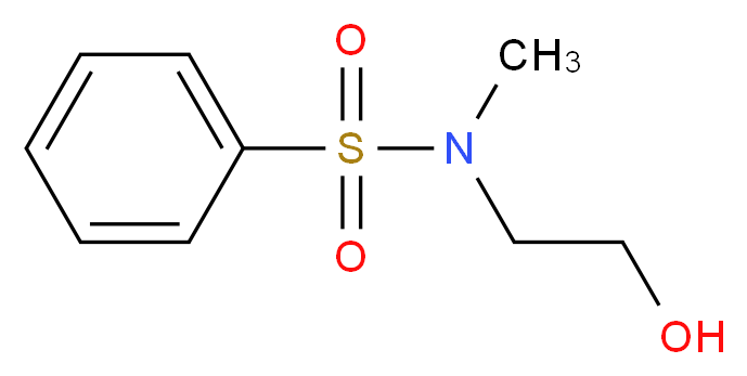 N-(2-Hydroxyethyl)-N-methylbenzenesulfonamide_分子结构_CAS_59724-60-6)