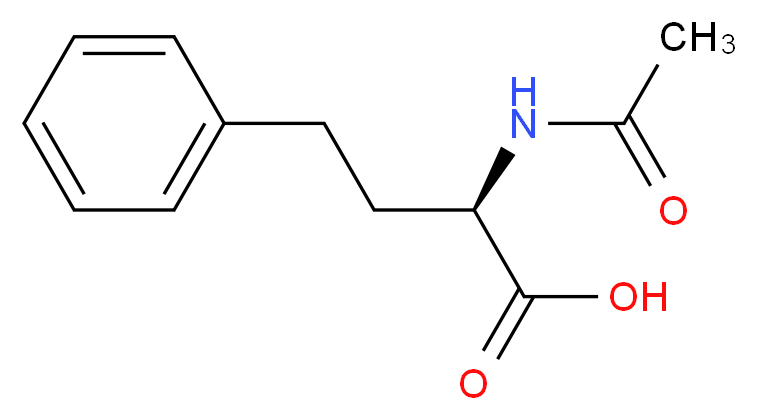 (2R)-2-acetamido-4-phenylbutanoic acid_分子结构_CAS_63393-59-9