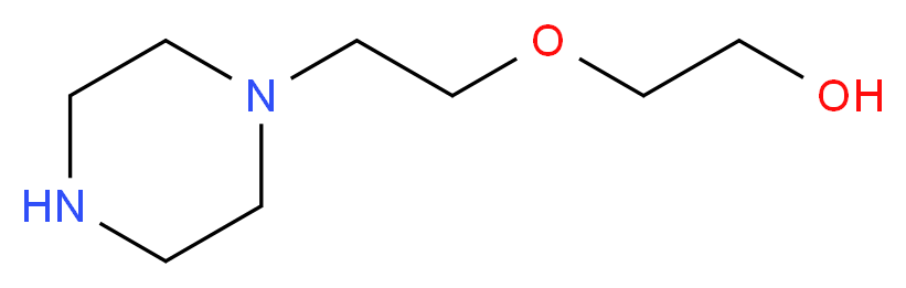 2-(2-Piperazin-1-ylethoxy)ethanol_分子结构_CAS_13349-82-1)