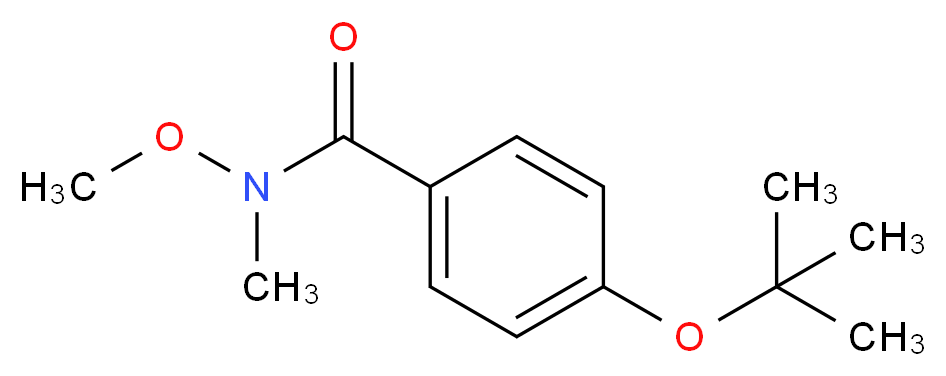 4-(tert-butoxy)-N-methoxy-N-methylbenzamide_分子结构_CAS_916791-35-0