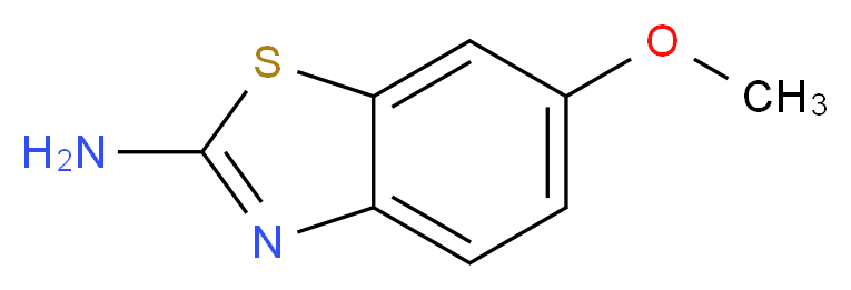 2-氨基-6-甲氧基苯并噻唑_分子结构_CAS_1747-60-0)