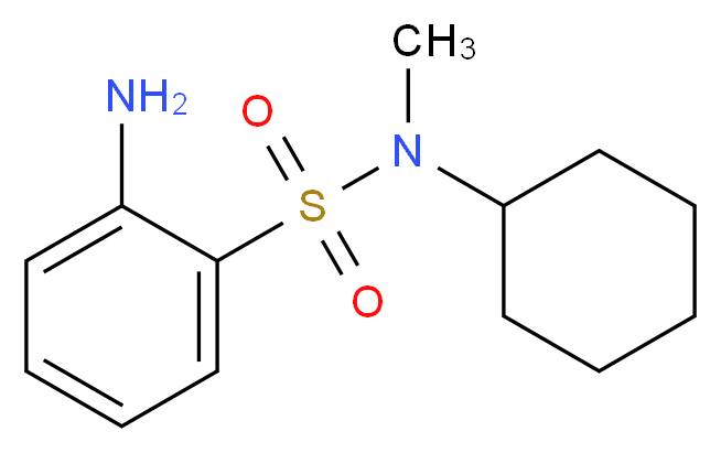 2-Amino-N-cyclohexyl-N-methylbenzenesulphonamide_分子结构_CAS_70693-59-3)