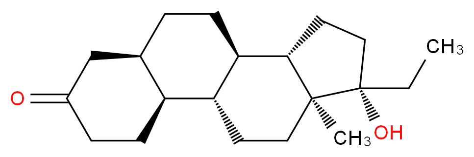 (1R,2S,7R,10R,11S,14S,15S)-14-ethyl-14-hydroxy-15-methyltetracyclo[8.7.0.0<sup>2</sup>,<sup>7</sup>.0<sup>1</sup><sup>1</sup>,<sup>1</sup><sup>5</sup>]heptadecan-5-one_分子结构_CAS_31658-44-3