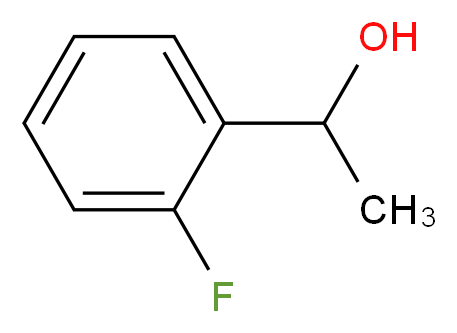 1-(O-FLUOROPHENYL)ETHANOL_分子结构_CAS_445-26-1)