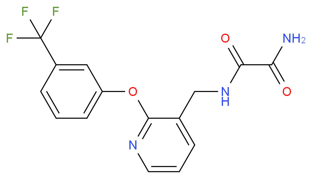 N-({2-[3-(trifluoromethyl)phenoxy]pyridin-3-yl}methyl)ethanediamide_分子结构_CAS_)