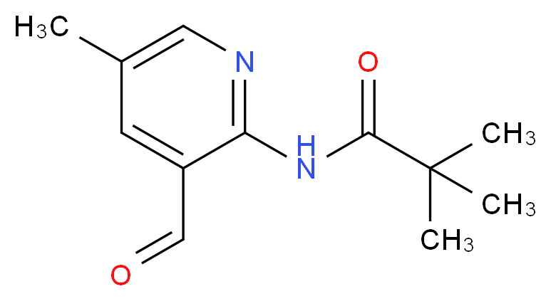 N-(3-Formyl-5-methylpyridin-2-yl)pivalamide_分子结构_CAS_127446-31-5)