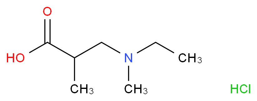 3-[Ethyl(methyl)amino]-2-methylpropanoic acid hydrochloride_分子结构_CAS_)