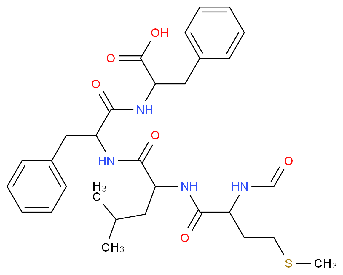 2-(2-{2-[2-formamido-4-(methylsulfanyl)butanamido]-4-methylpentanamido}-3-phenylpropanamido)-3-phenylpropanoic acid_分子结构_CAS_80180-63-8