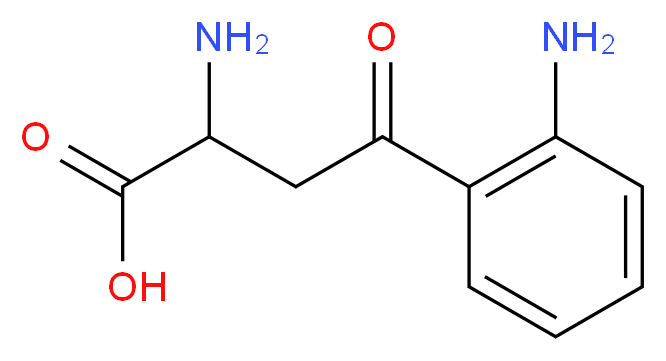 2-amino-4-(2-aminophenyl)-4-oxobutanoic acid_分子结构_CAS_2126-91-2