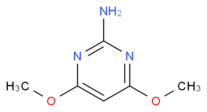 2-Amino-4,6-dimethoxypyrimidine_分子结构_CAS_36315-01-2)