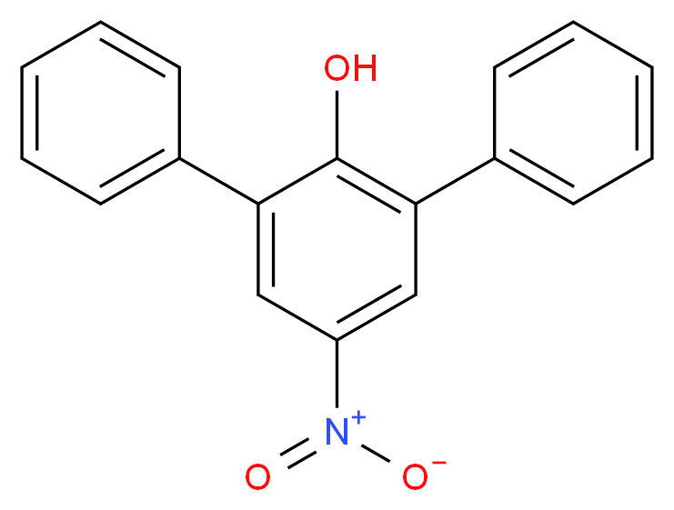 4-nitro-2,6-diphenylphenol_分子结构_CAS_2423-73-6