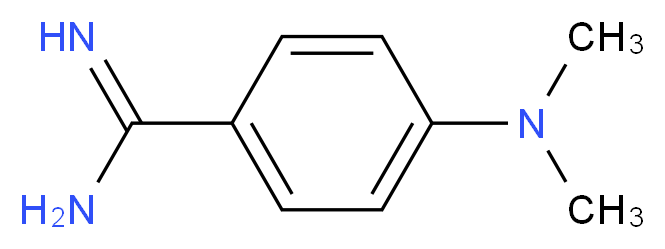 4-(dimethylamino)benzene-1-carboximidamide_分子结构_CAS_55978-60-4