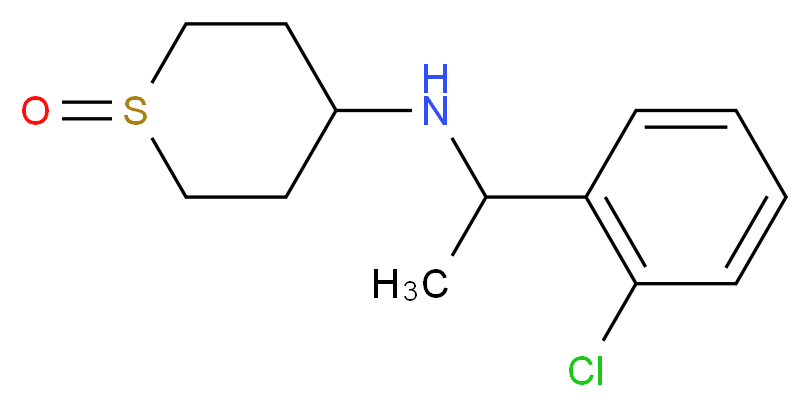 N-[1-(2-chlorophenyl)ethyl]tetrahydro-2H-thiopyran-4-amine 1-oxide_分子结构_CAS_)