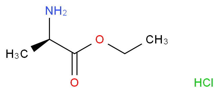 ethyl (2R)-2-aminopropanoate hydrochloride_分子结构_CAS_6331-09-5