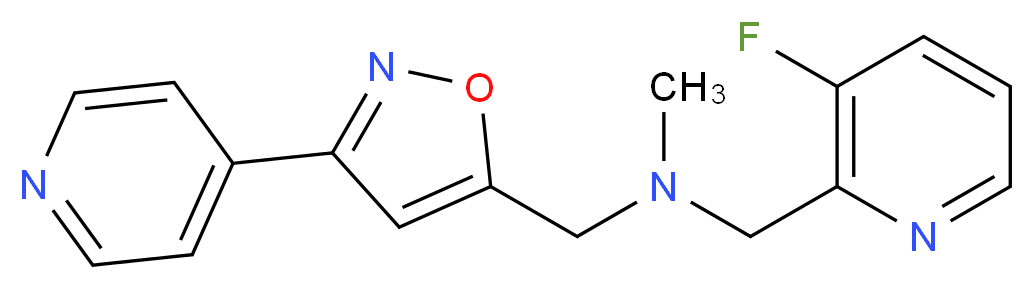 1-(3-fluoro-2-pyridinyl)-N-methyl-N-{[3-(4-pyridinyl)-5-isoxazolyl]methyl}methanamine_分子结构_CAS_)
