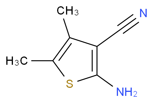 2-Amino-4,5-dimethyl-thiophene-3-carbonitrile_分子结构_CAS_4651-94-9)