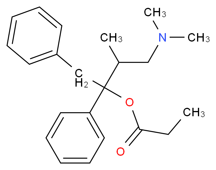 Propoxyphene_分子结构_CAS_469-62-5)