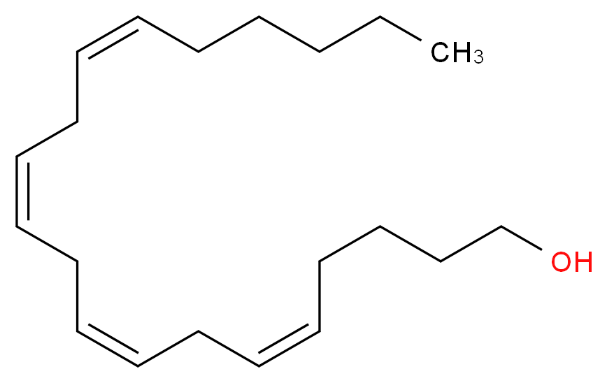 (5Z,8Z,11Z,14Z)-icosa-5,8,11,14-tetraen-1-ol_分子结构_CAS_13487-46-2