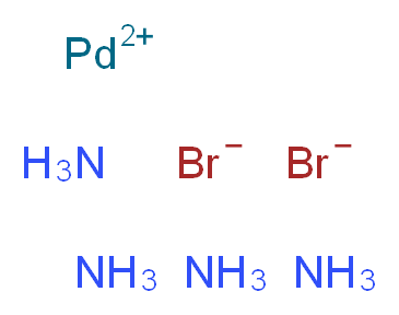 palladium(2+) ion tetraamine dibromide_分子结构_CAS_44463-62-9