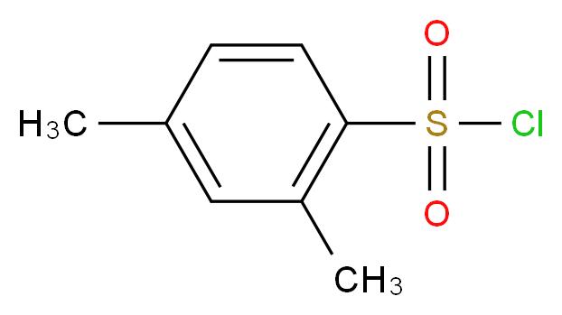 2,4-二甲基苯磺酰氯_分子结构_CAS_609-60-9)