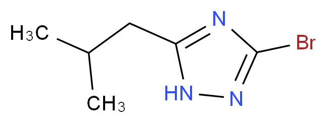 3-Bromo-5-isobutyl-1H-1,2,4-triazole_分子结构_CAS_141831-73-4)