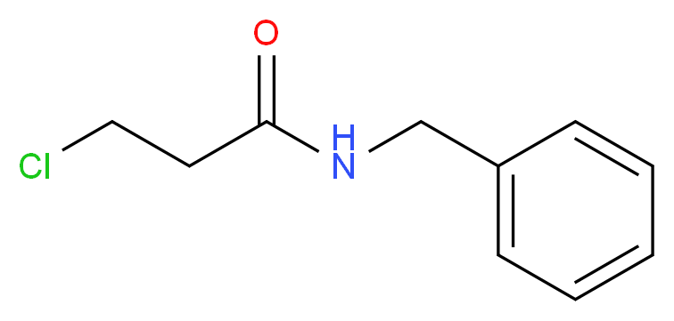 N-benzyl-3-chloropropanamide_分子结构_CAS_501-68-8