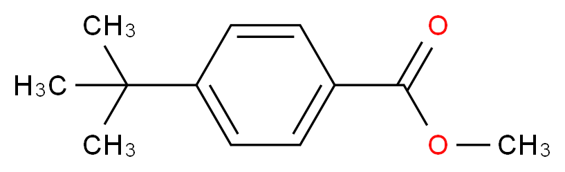 methyl 4-tert-butylbenzoate_分子结构_CAS_26537-19-9