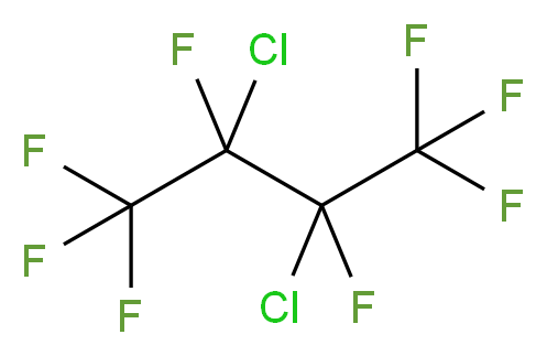 2,3-dichloro-1,1,1,2,3,4,4,4-octafluorobutane_分子结构_CAS_355-20-4