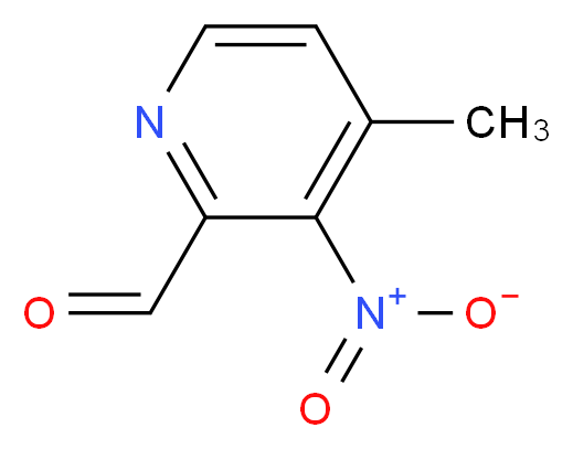 4-methyl-3-nitropyridine-2-carbaldehyde_分子结构_CAS_21203-74-7