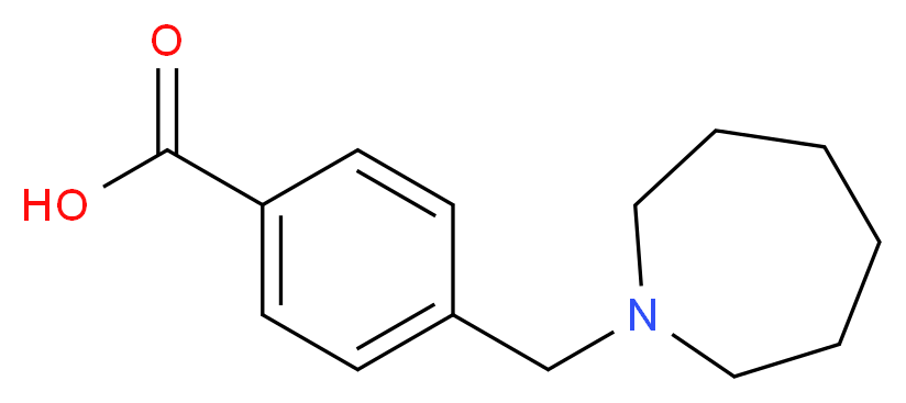 4-(azepan-1-ylmethyl)benzoic acid_分子结构_CAS_414884-12-1