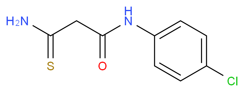 3-amino-N-(4-chlorophenyl)-3-thioxopropanamide_分子结构_CAS_102817-87-8)