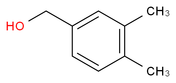 3,4-二甲基苯甲醇_分子结构_CAS_6966-10-5)