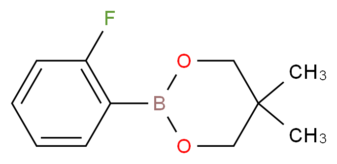 1-(5,5-DIMETHYL-1,3,2-DIOXABORINAN-2-YL)-2-FLUOROBENZENE_分子结构_CAS_346656-39-1)