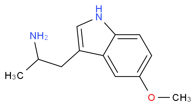 5-Methoxy-alpha-methyltryptamine_分子结构_CAS_1137-04-8)