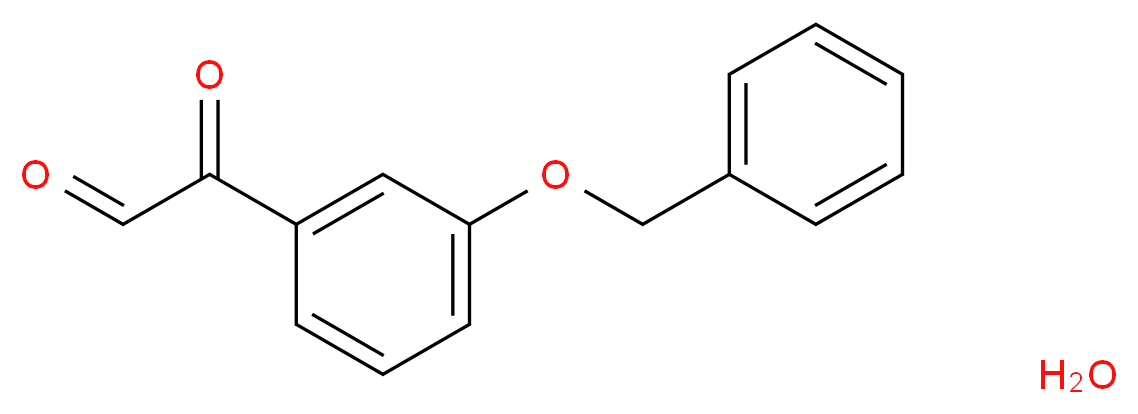2-[3-(benzyloxy)phenyl]-2-oxoacetaldehyde hydrate_分子结构_CAS_69736-33-0