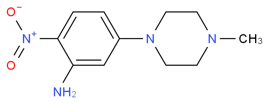 5-(4-Methylpiperazino)-2-nitroaniline_分子结构_CAS_23491-48-7)