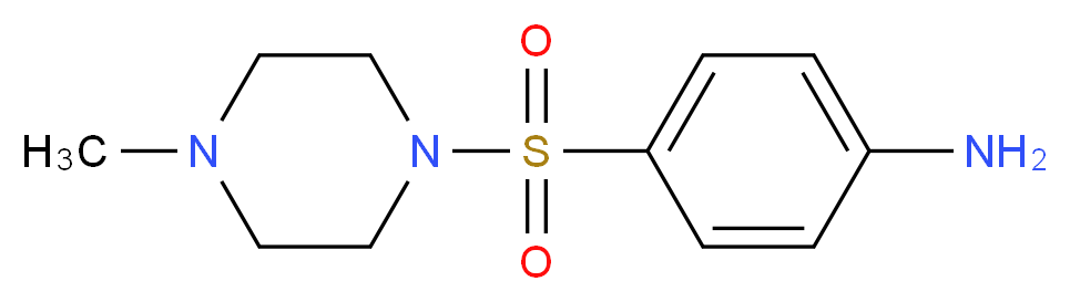 4-[(4-methylpiperazin-1-yl)sulfonyl]aniline_分子结构_CAS_21623-68-7