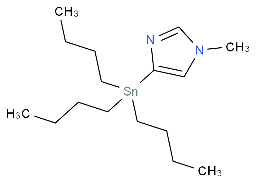 1-methyl-4-(tributylstannyl)-1H-imidazole_分子结构_CAS_446285-73-0