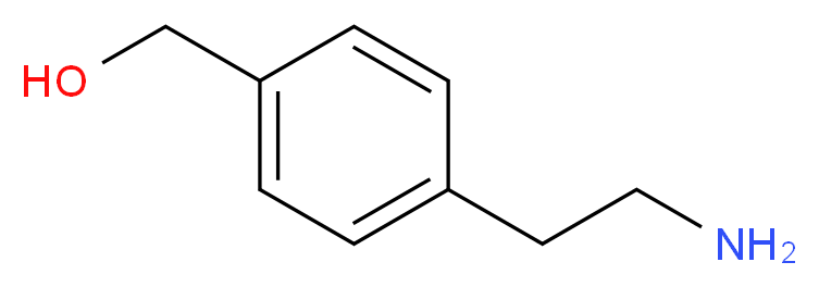 [4-(2-aminoethyl)phenyl]methanol_分子结构_CAS_)