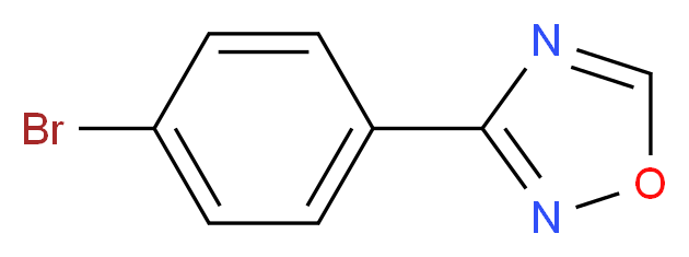 3-(4-Bromophenyl)-1,2,4-oxadiazole 96%_分子结构_CAS_16013-07-3)