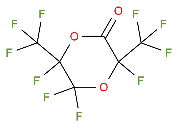 Perfluoro(2-oxo-3,6-dimethyl-1,4-dioxane) 97%_分子结构_CAS_)