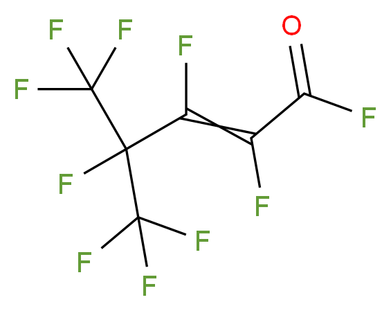 Hexafluoro-4-(trifluoromethyl)pent-2-enoyl fluoride 97%_分子结构_CAS_88022-48-4)