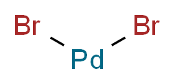 dibromopalladium_分子结构_CAS_13444-94-5