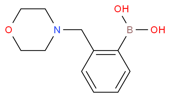 [2-(morpholin-4-ylmethyl)phenyl]boronic acid_分子结构_CAS_223433-45-2