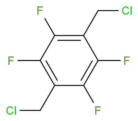 1,4-Bis(chloromethyl)-2,3,5,6-tetrafluorobenzene_分子结构_CAS_131803-37-7)