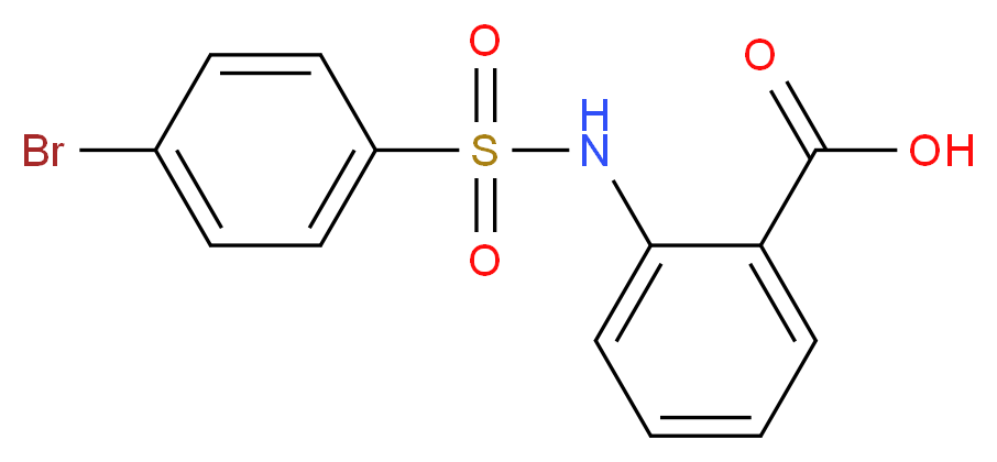 2-(4-Bromo-benzenesulfonylamino)-benzoic acid_分子结构_CAS_51012-29-4)