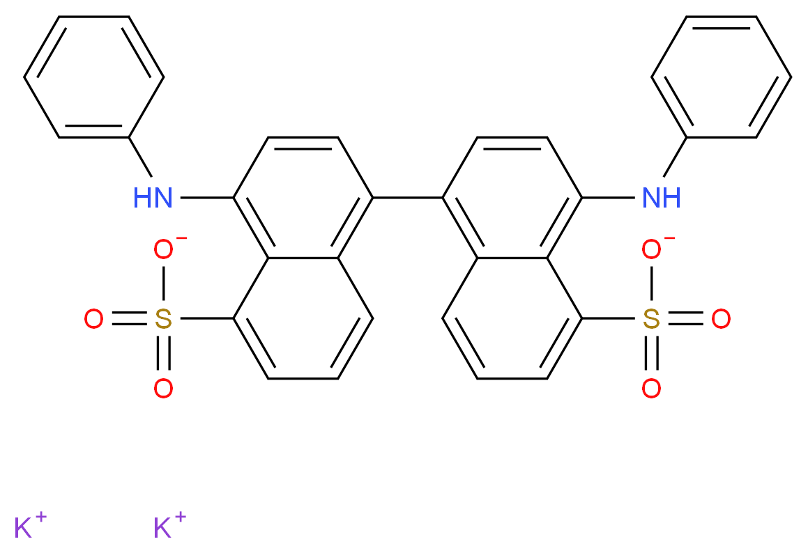 4,4'-Dianilino-1,1'-binaphthyl-5,5'-disulfonic Acid Dipotassium Salt_分子结构_CAS_65664-81-5)