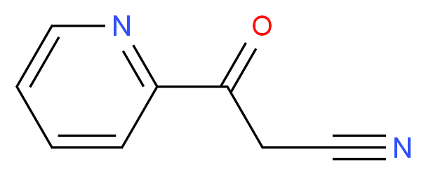 3-Oxo-3-(2-pyridinyl)propanenitrile_分子结构_CAS_54123-21-6)