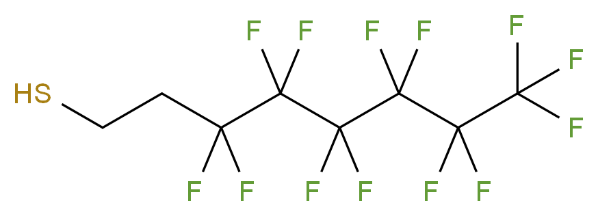 3,3,4,4,5,5,6,6,7,7,8,8,8-tridecafluorooctane-1-thiol_分子结构_CAS_34451-26-8